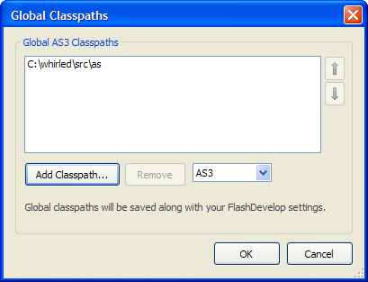 Global Classpath Settings